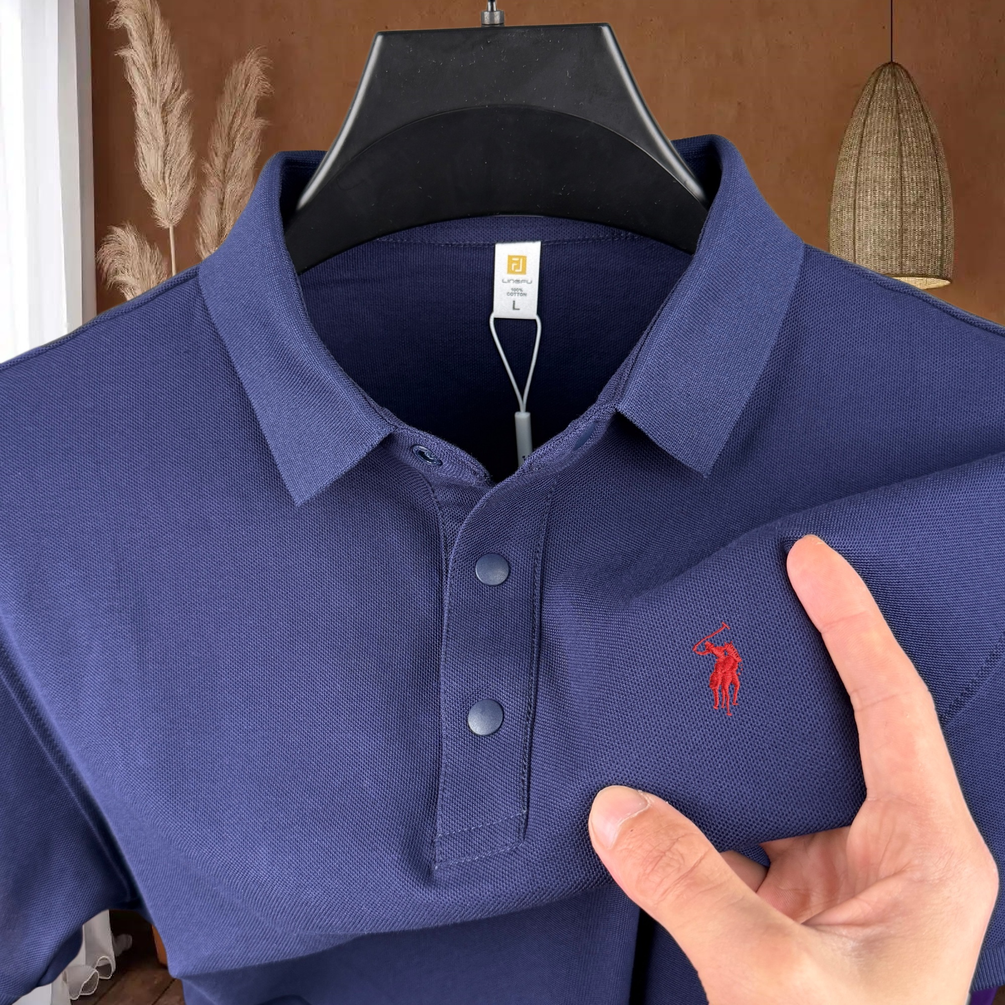 100% pure cotton high-end bran - огляд і ціна Polo Shirt Pique