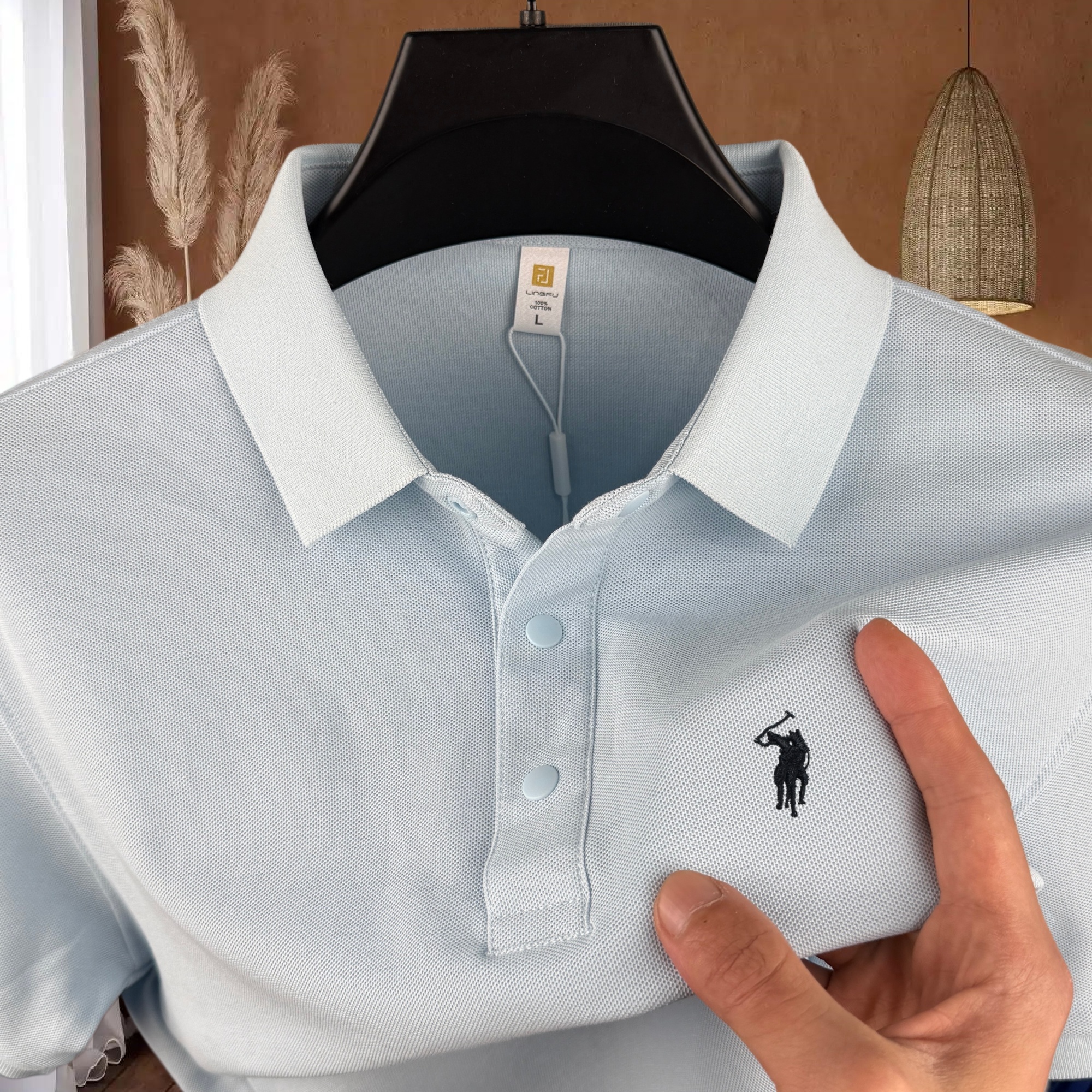 100% pure cotton high-end bran - огляд і ціна Polo Shirt Pique