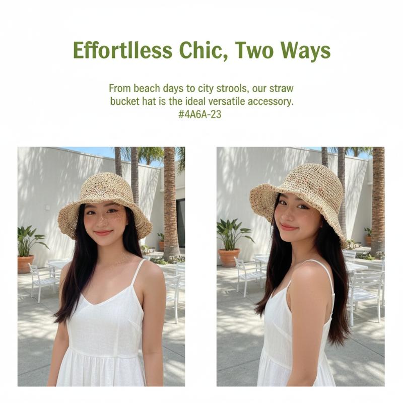 Handwoven Rainbow Straw Hats W - огляд і ціна Bucket Hat Straw