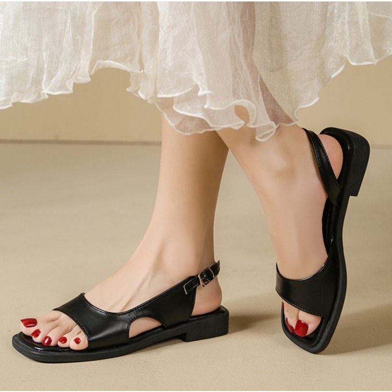 2026 summer retro women's sand - огляд і ціна Casual Sandal Leather