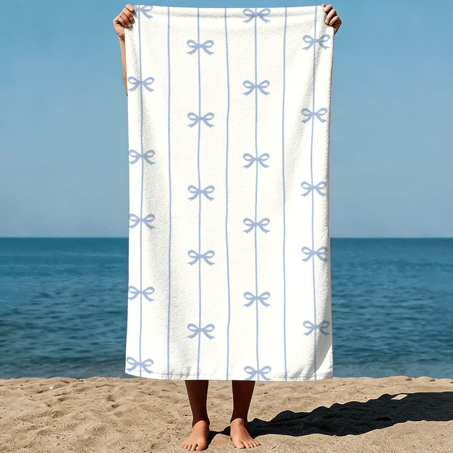 1pc Summer Beach Towel Blue Ri - огляд і ціна Beach Towel Large