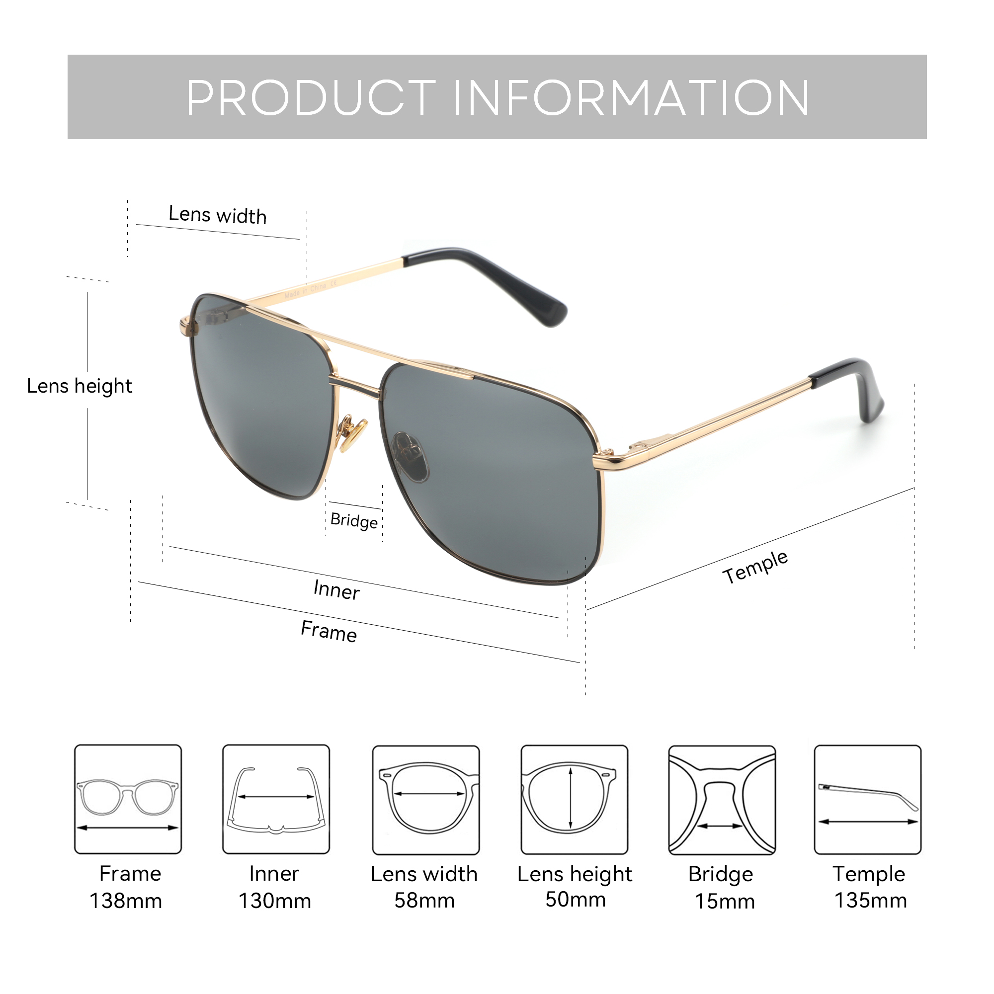 BLUEMOKY Aviator Polarized Pre - огляд і ціна Sunglasses Aviator Polarized