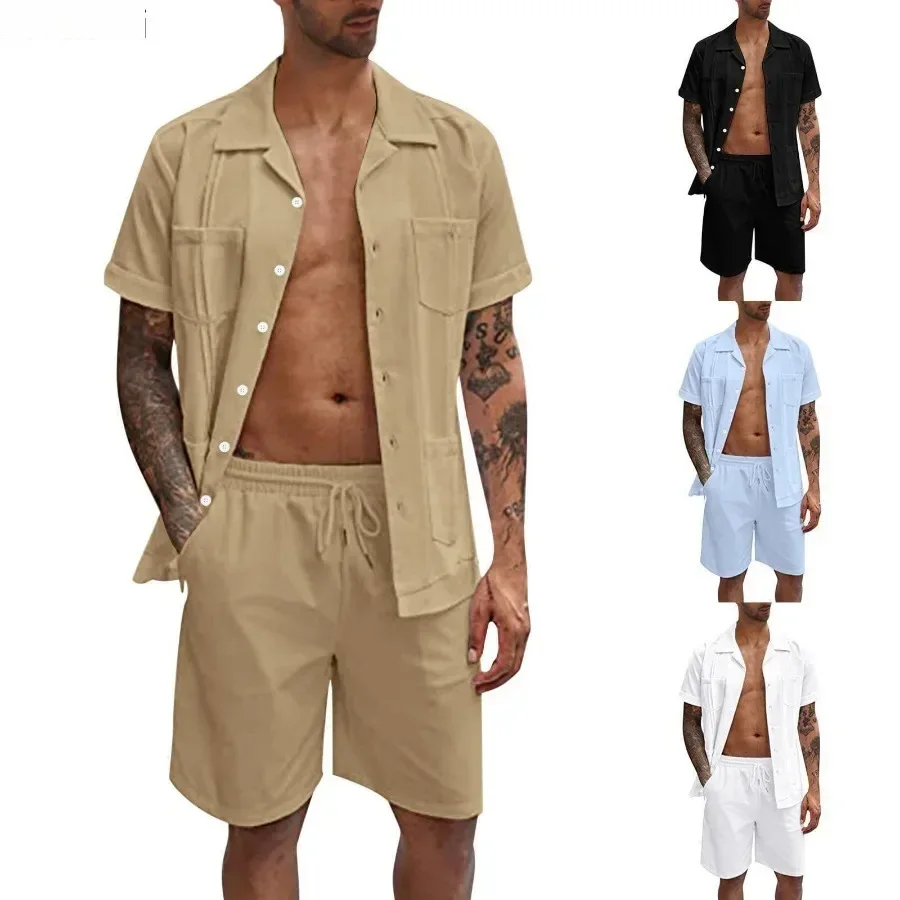 New Men's Summer Casual Sport  - огляд і ціна Short Linen Drawstring