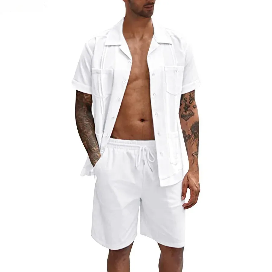 New Men's Summer Casual Sport  - огляд і ціна Short Linen Drawstring