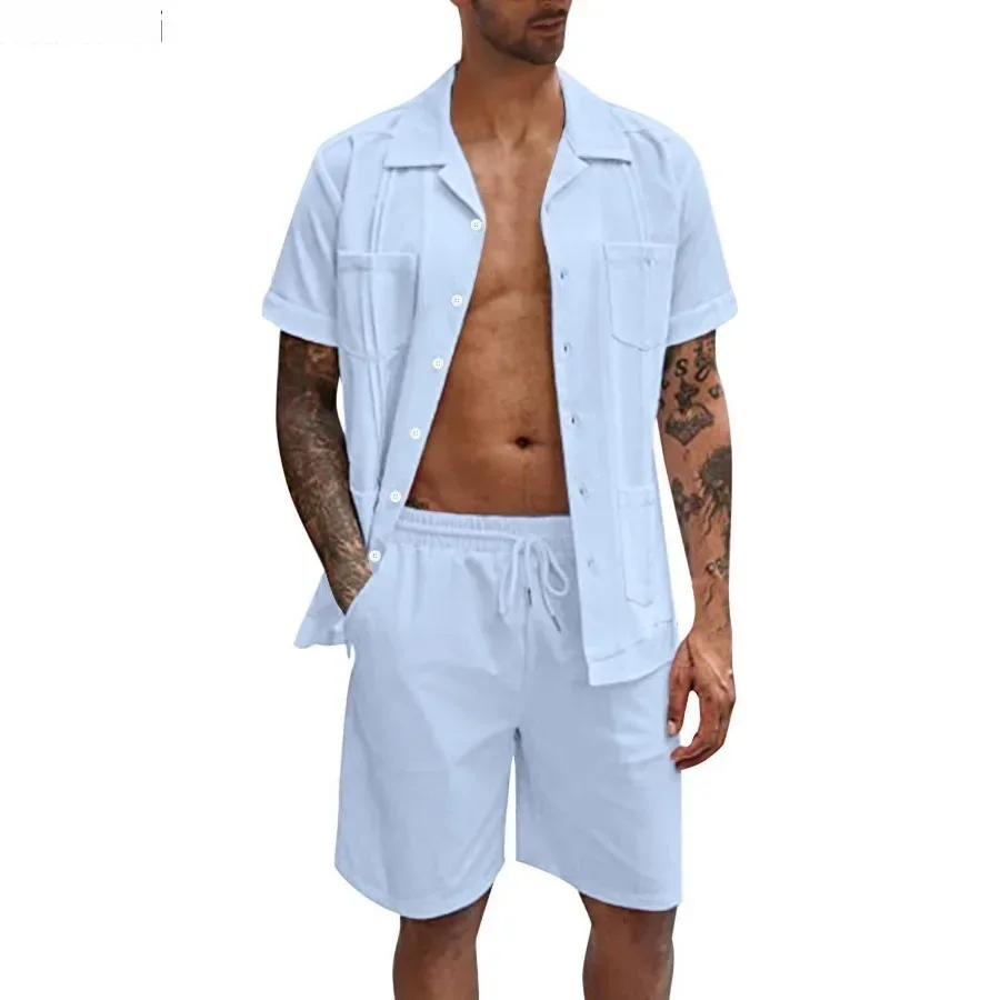 New Men's Summer Casual Sport  - огляд і ціна Short Linen Drawstring
