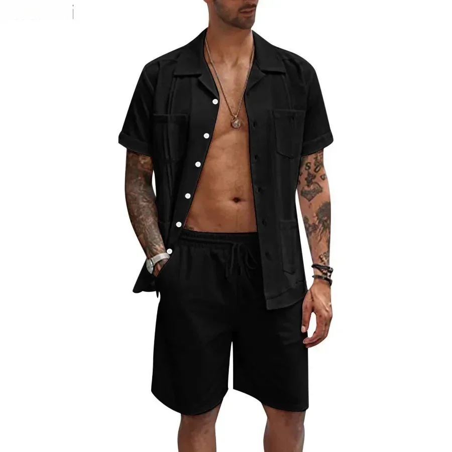 New Men's Summer Casual Sport  - огляд і ціна Short Linen Drawstring