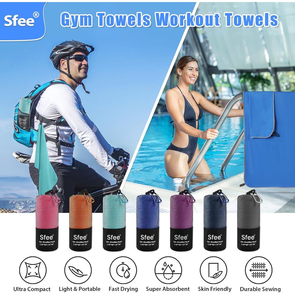 Compact Large Absorbent Travel - огляд і ціна Beach Towel Large