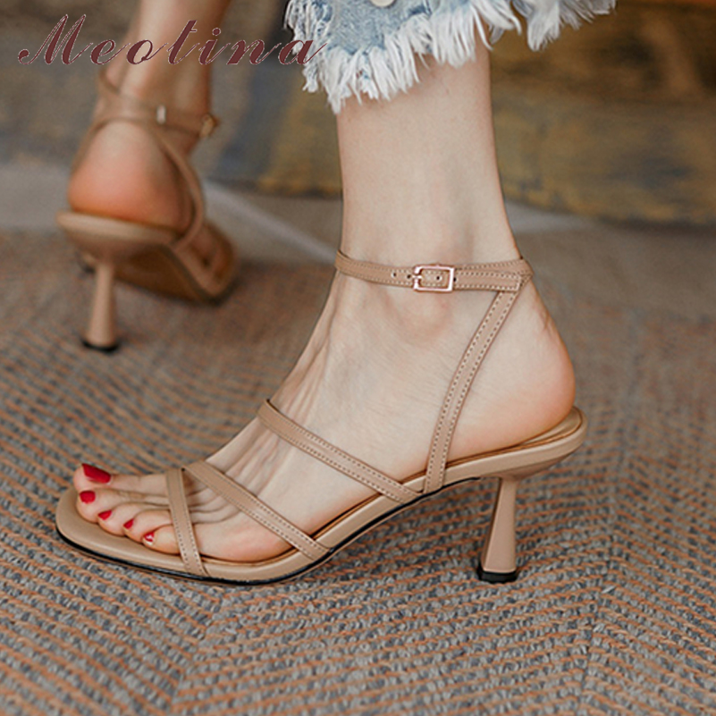 Meotina Sandals Women Shoes Sq - огляд і ціна Casual Sandal Leather