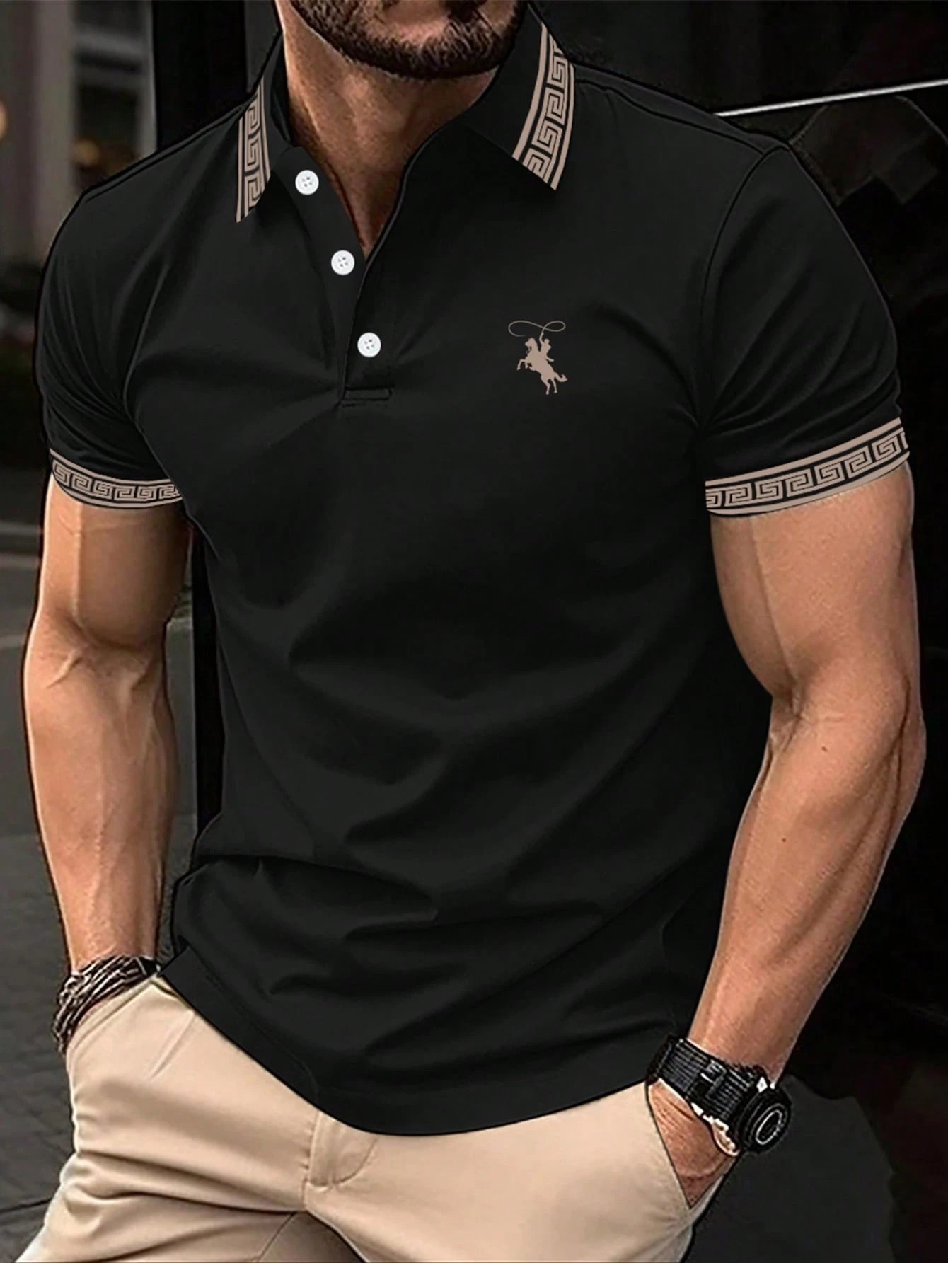 The new men's short-sleeved PO - огляд і ціна Polo Shirt Pique