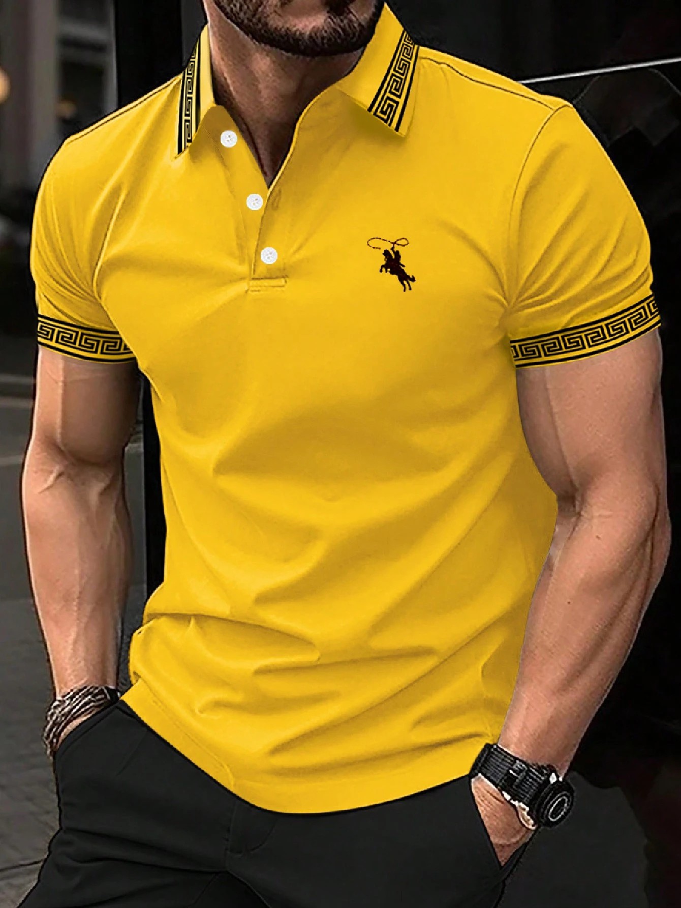 The new men's short-sleeved PO - огляд і ціна Polo Shirt Pique