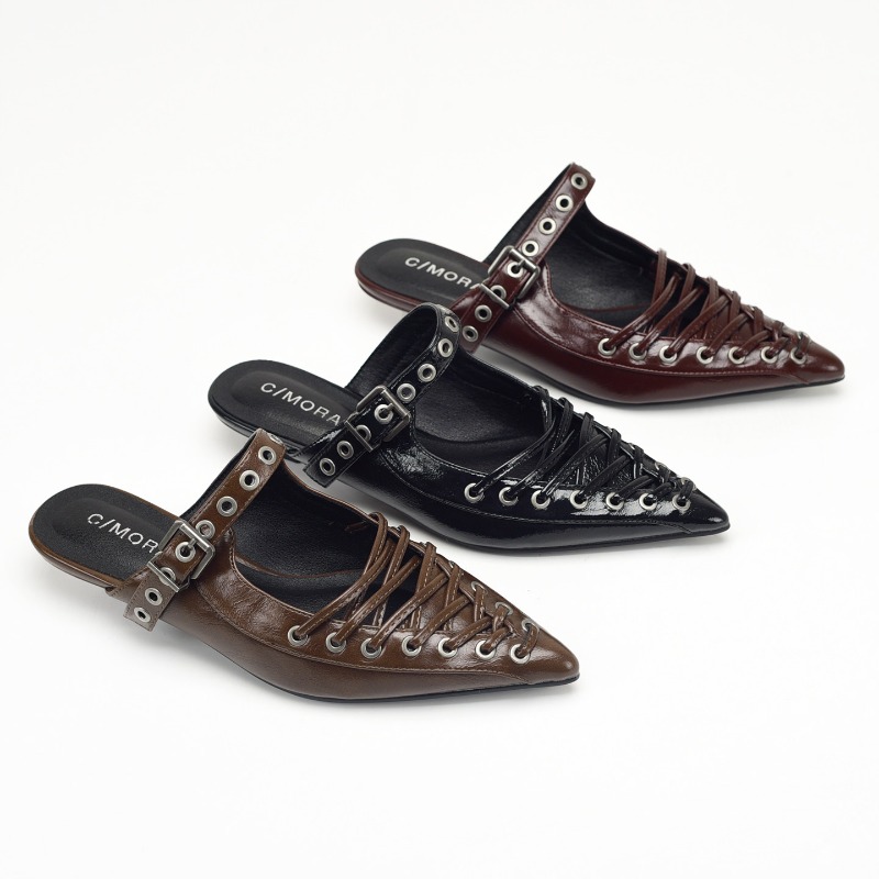 Pointed Toe Lace Up Women Slip - огляд і ціна Casual Sandal Leather